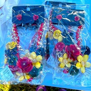 Necklace and earring set. Beautifully enhance your wardrobe.